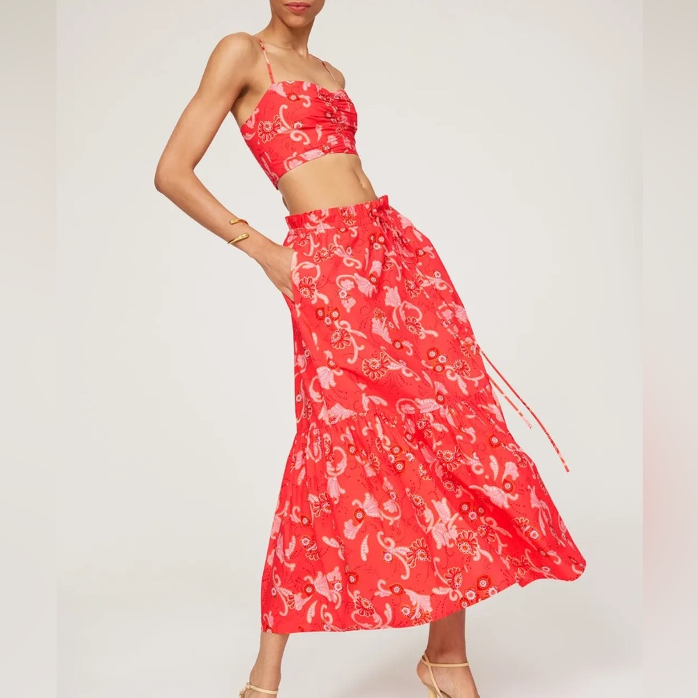 A.L.C. Arit Crop Top & Francis Midi Skirt